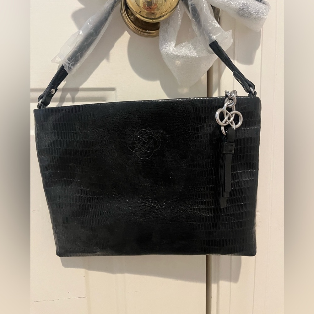 Stella & Dot Lamb Skin Black Crossbody Bag Brand New - Picture 13 of 13